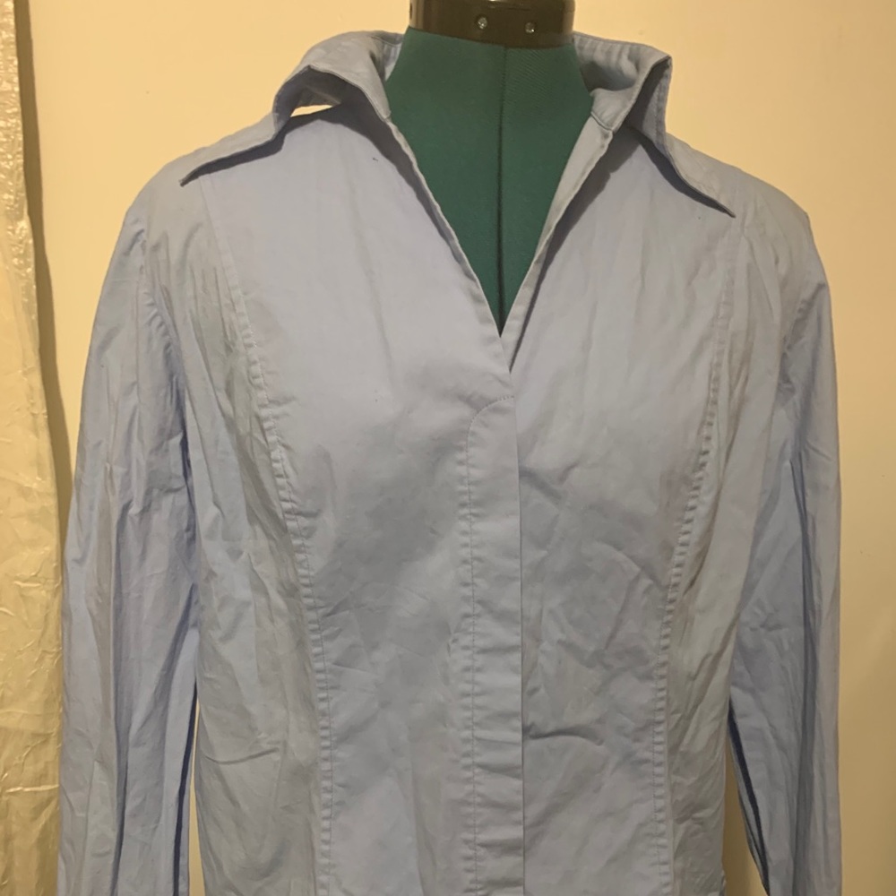 Light blue long sleeve shirt with cuff. Large